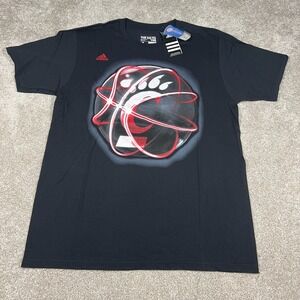 Adidas Mens Large‎ Black Cincinnati Bearcats NCAA Collage The Go To T-Shirt NWT